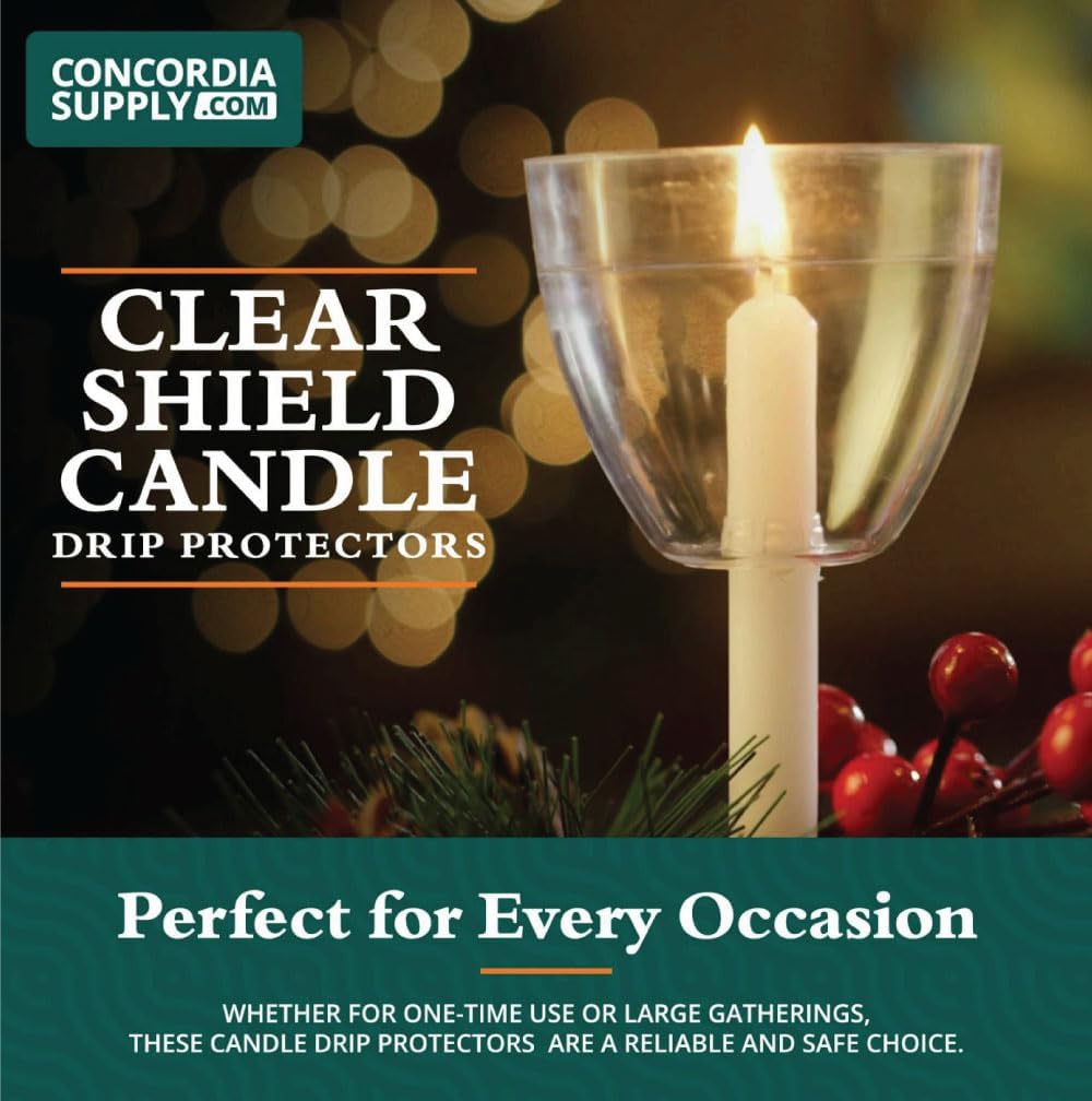 Clear Shield Candle Drip Protectors