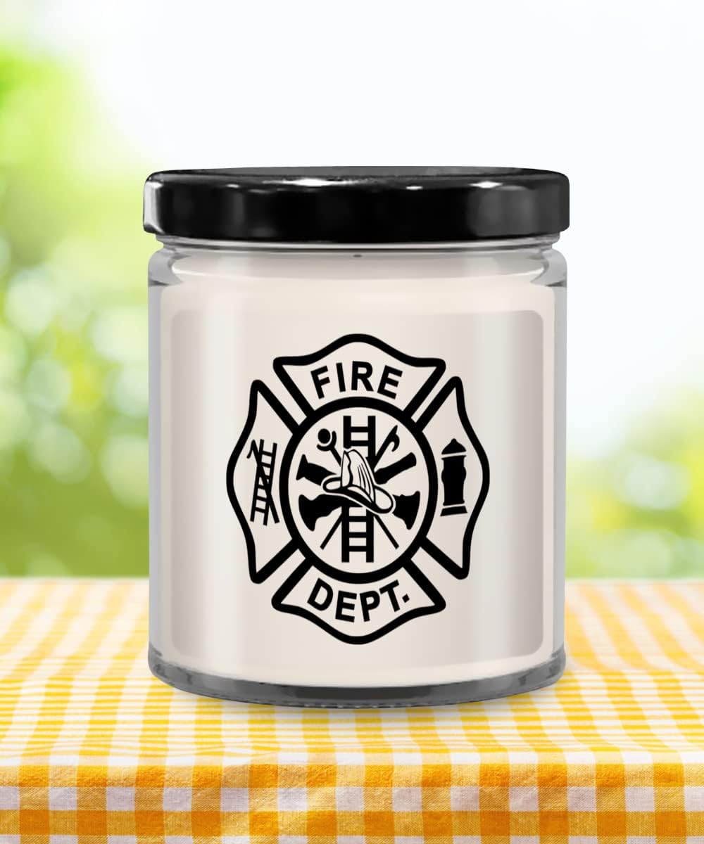 Game On Novelties Firefighter Maltese Cross Candle