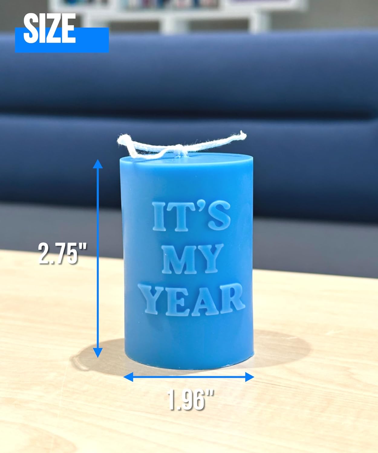 Its My Year Candle - Blue
