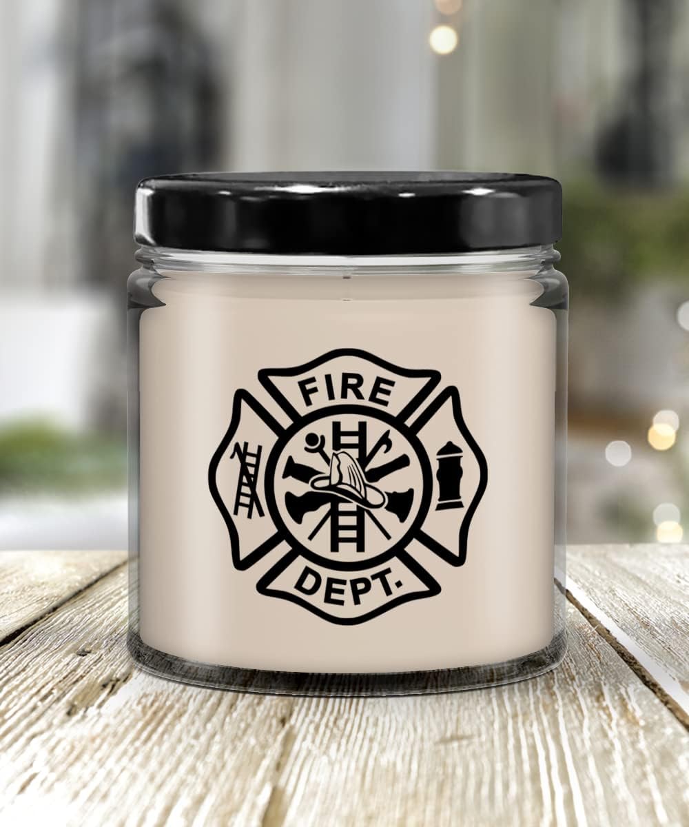 Game On Novelties Firefighter Maltese Cross Candle