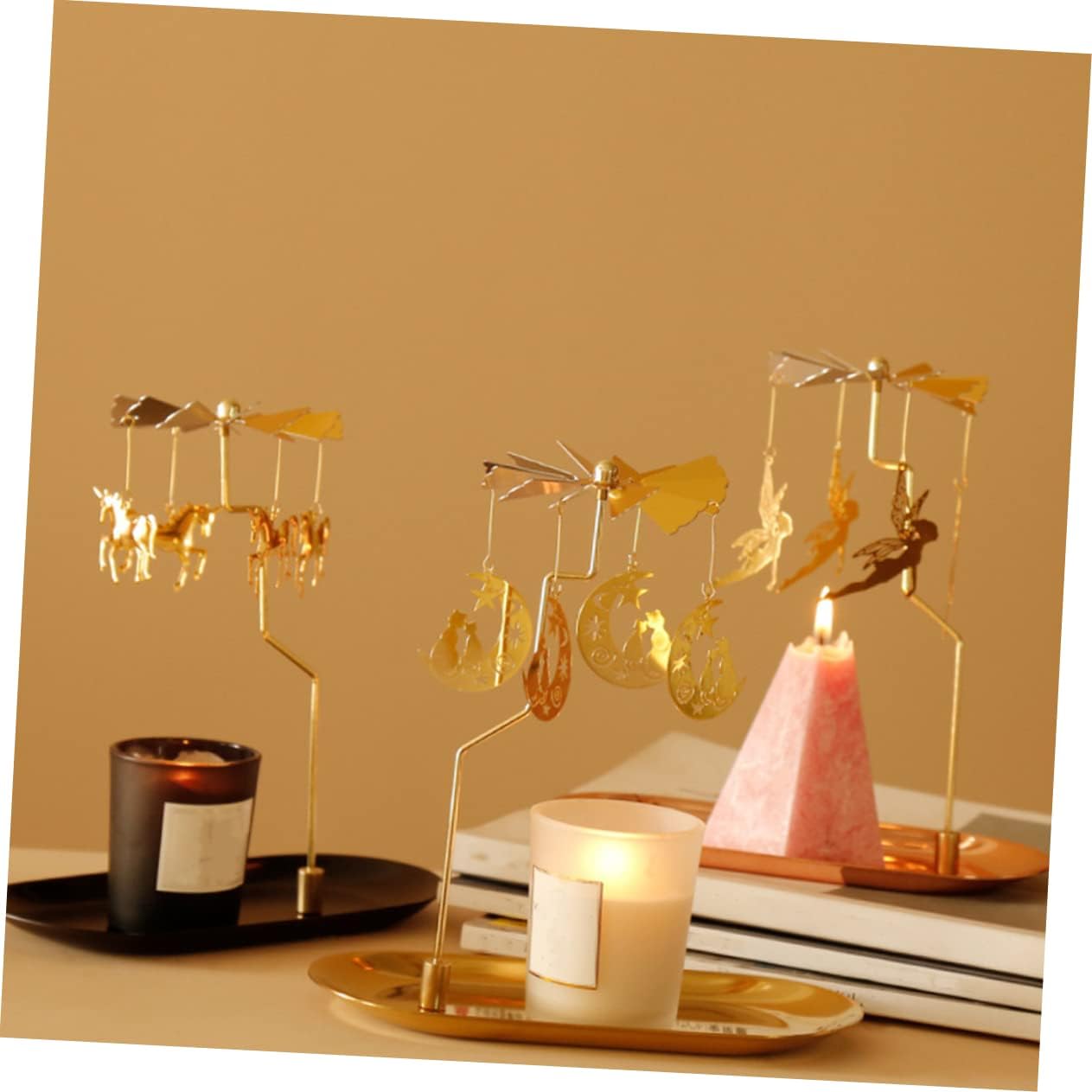 Rotating Candle Holder for Home Decor