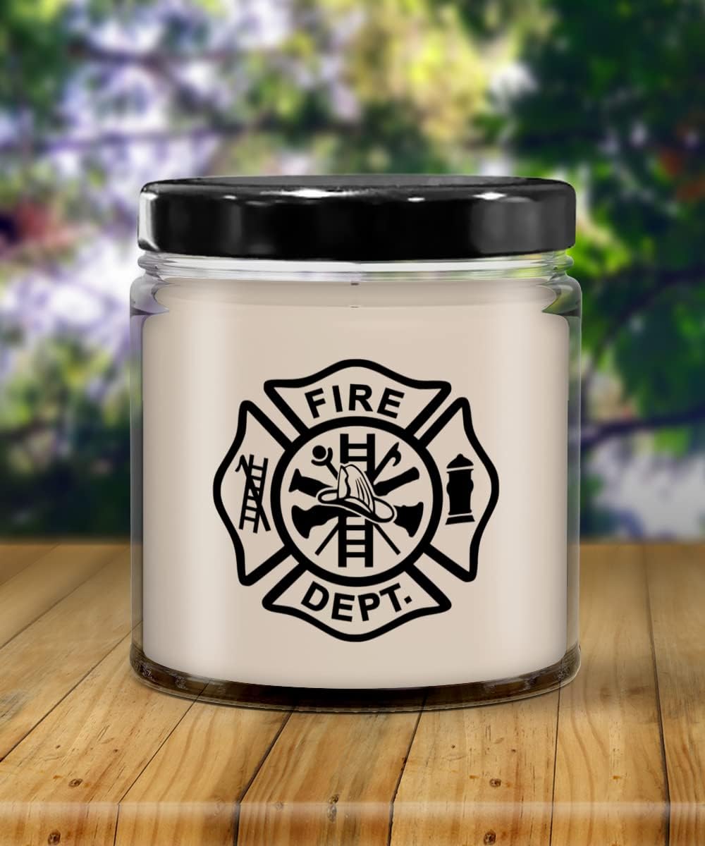 Game On Novelties Firefighter Maltese Cross Candle