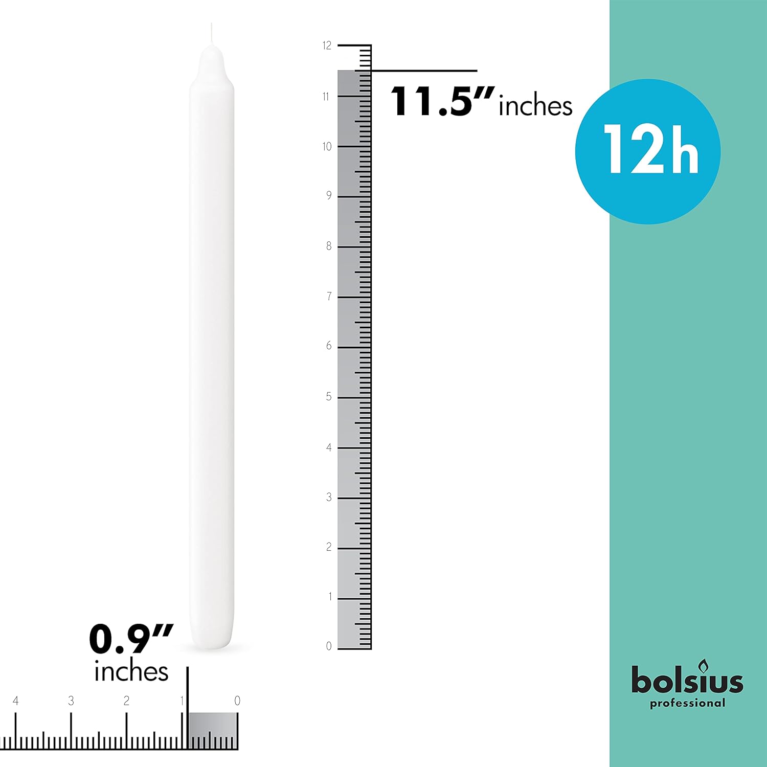BOLSIUS White Taper Candlesticks