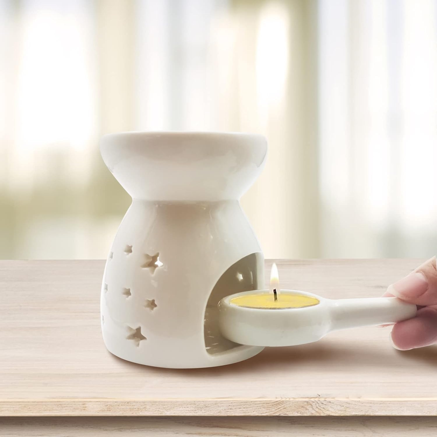 Zalaxt Ceramic Tea Light Candle Holder