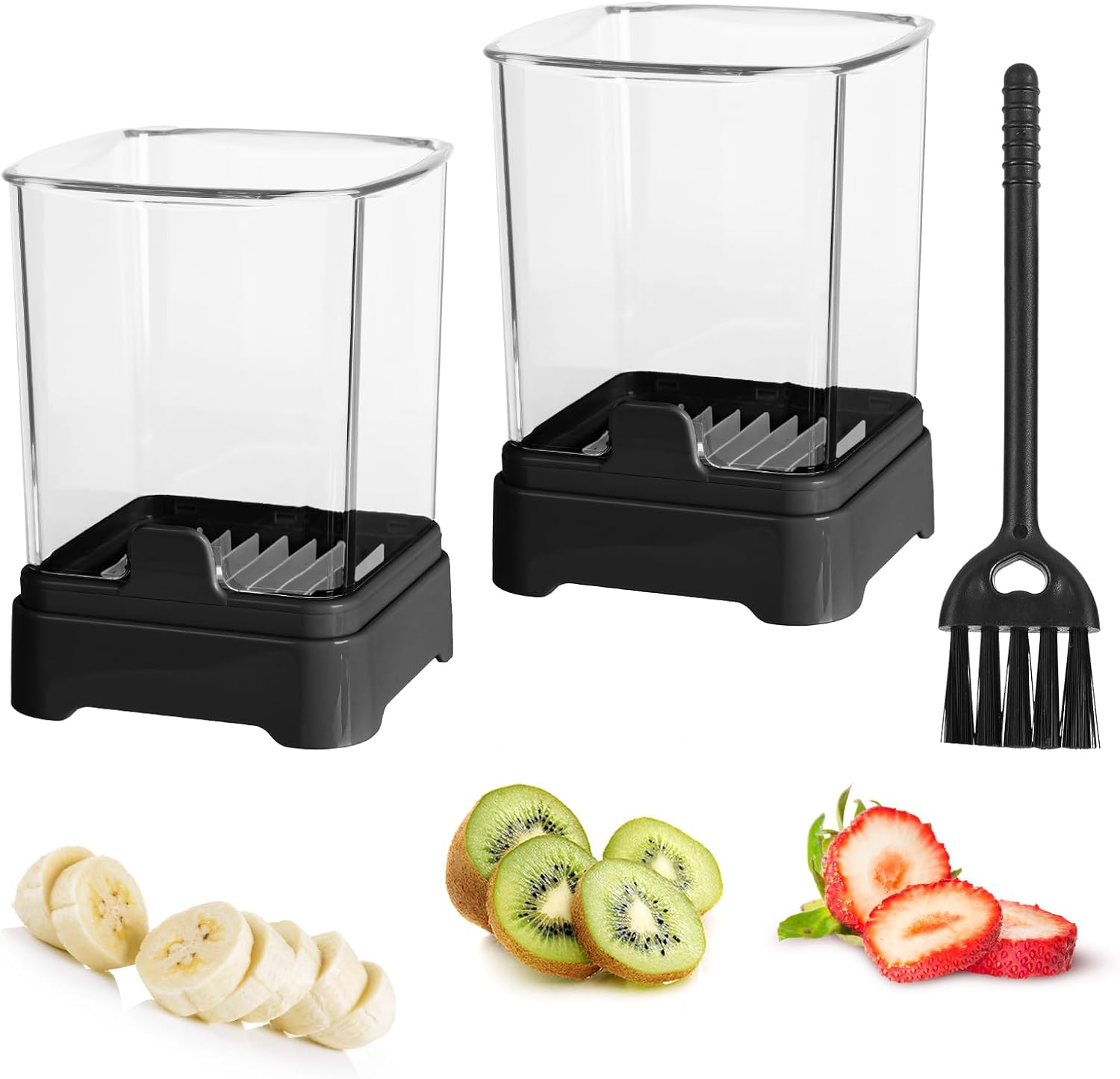 Efficient Fruit Slicer with 9 Blades and Detachable Design