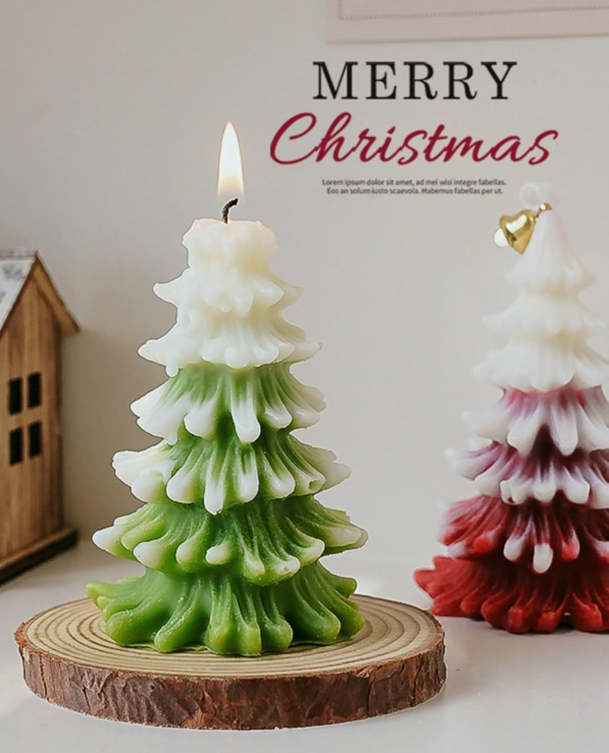 Peace Tree Pillar Candle