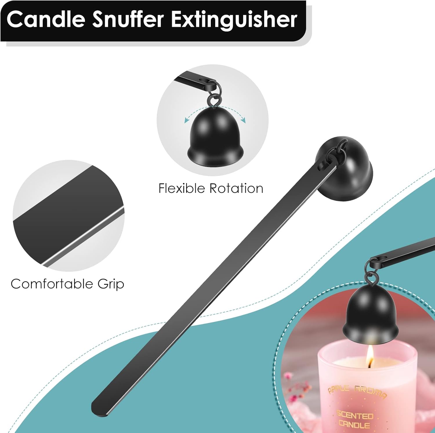 Bright compact and stylish candles Wick Tools Set 3 Piece