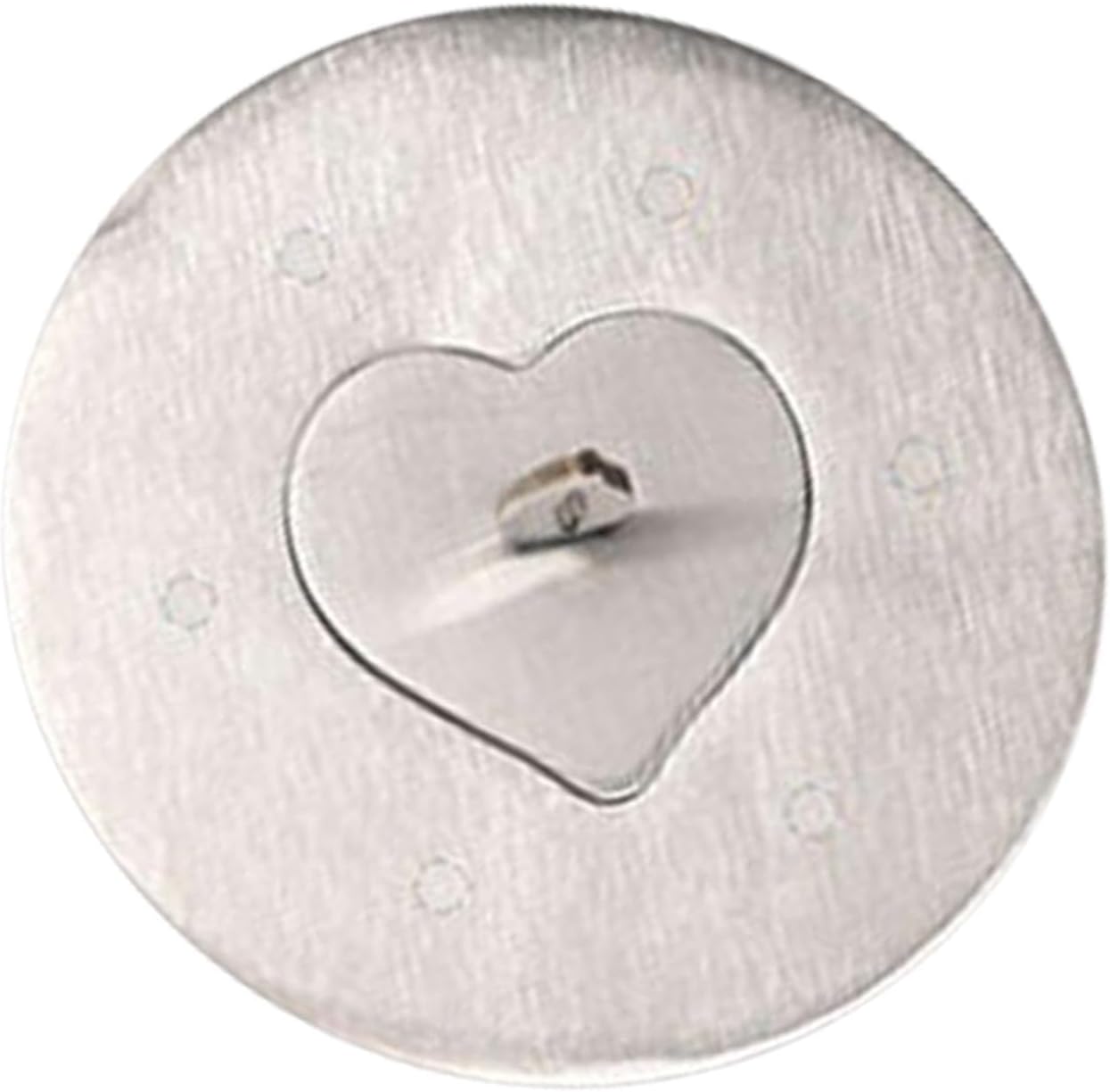 Elegant Glass Candle Jar Lid with Heart Design
