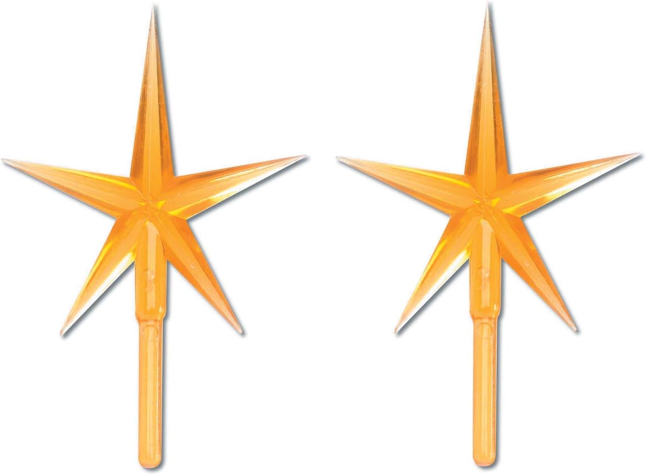 3-Pack Star Gold Ceramic Tree Accessories