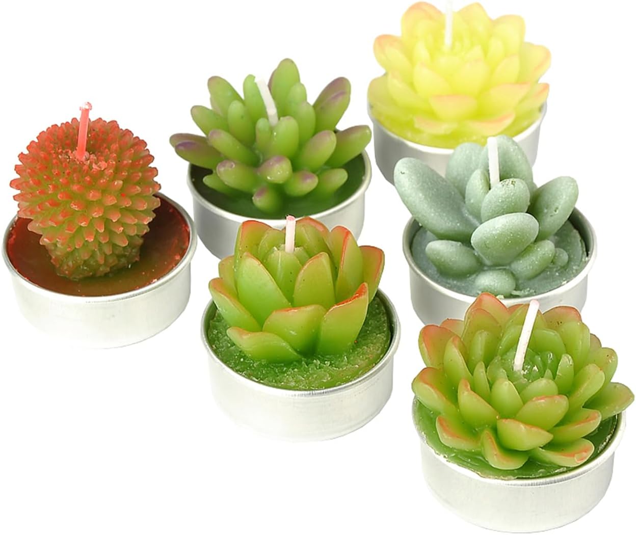 Elegant Cactus Tealight Candles