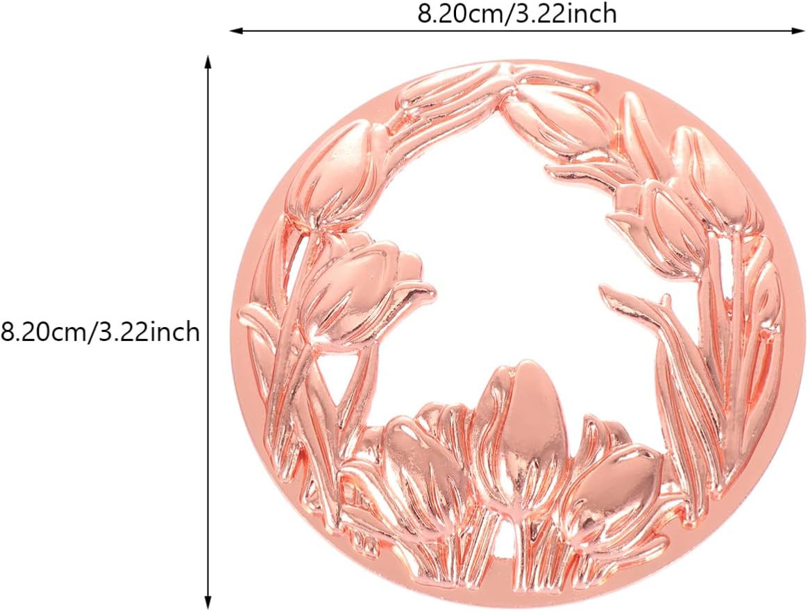 VOSAREA Rose Gold Metal Candle Shade