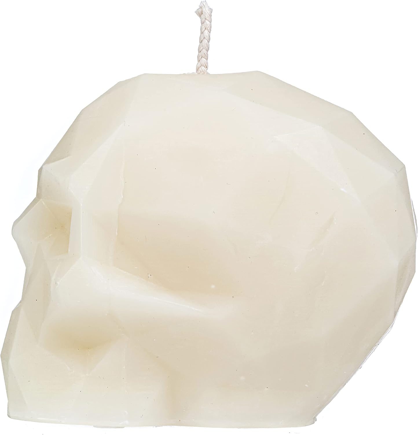 Large White Skull Bee Candle