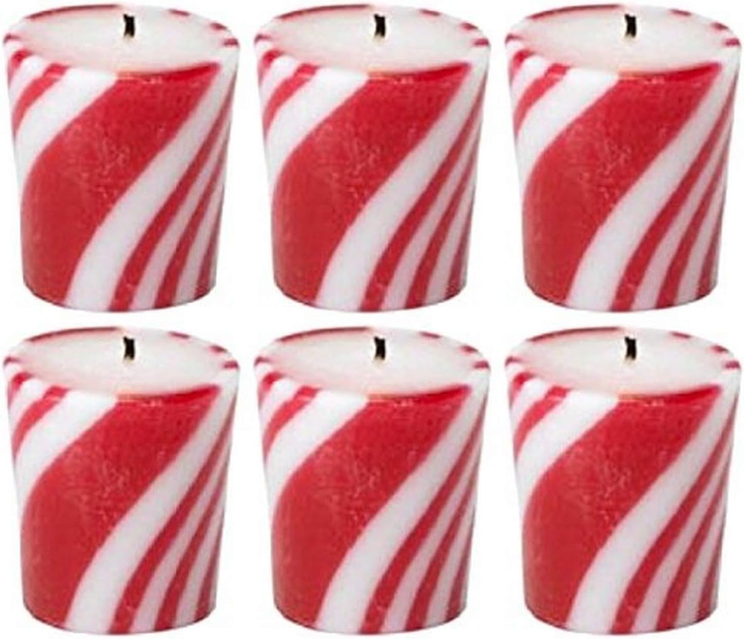 Biedermann Sons Candy Cane Scented Votive Candles Box of 6