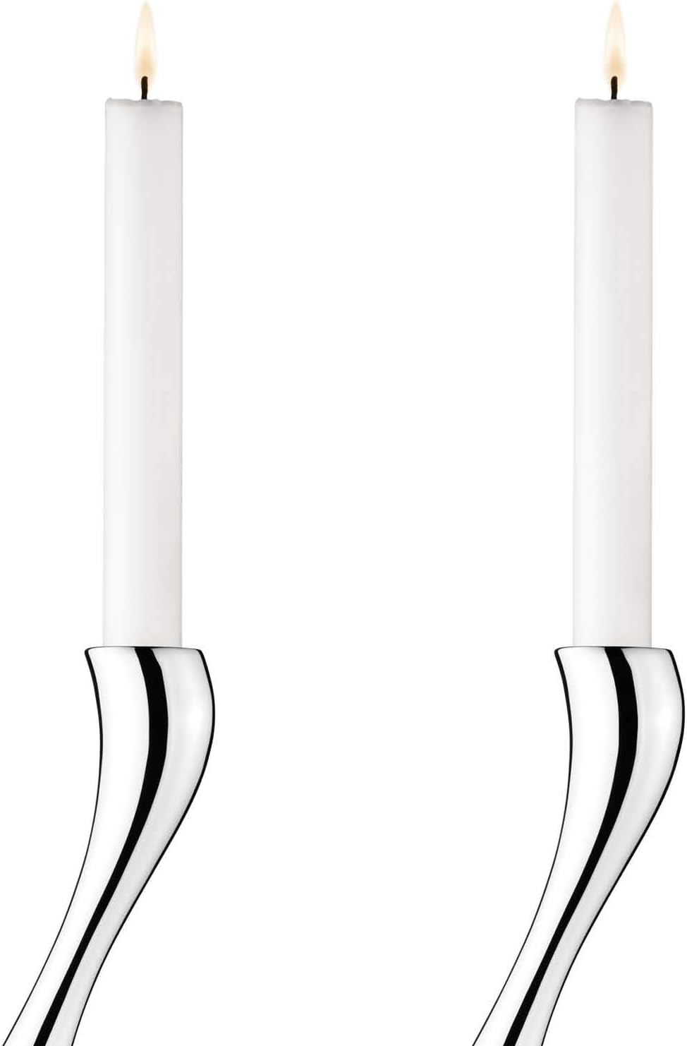Georg Jensen Cobra Large Candle Holder Set 2 945in