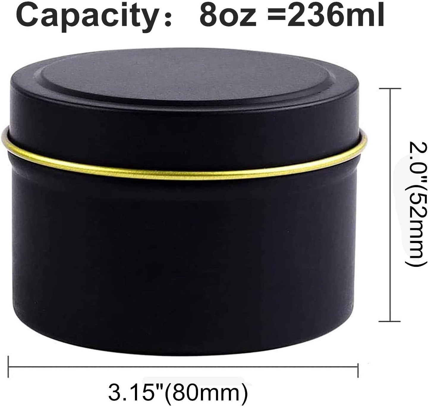 Handmade Candle Tins for Easy DIY - 8oz Capacity