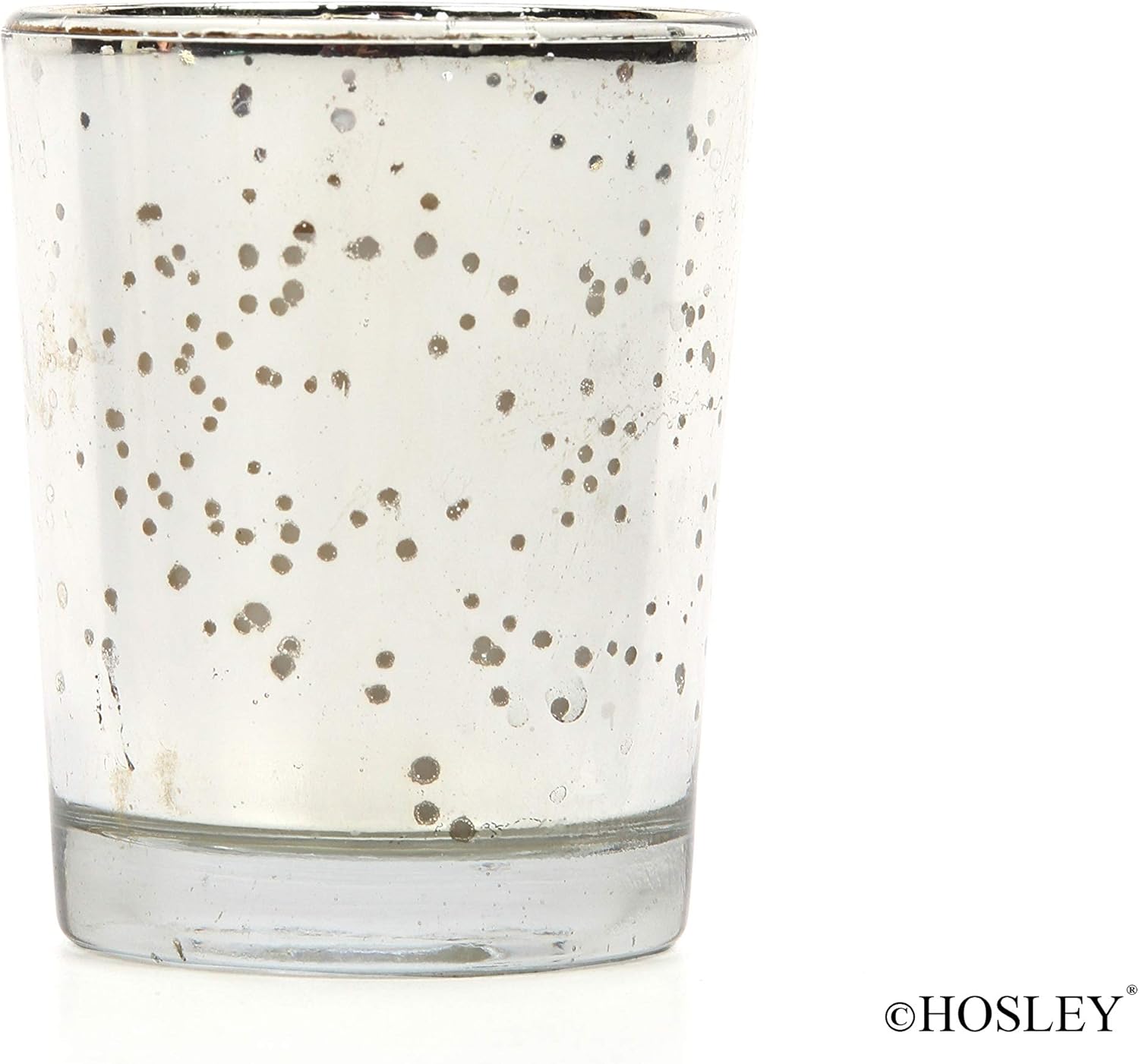Hosley Premium Scented Glass-Filled Votive Candles 6-Pack Rose