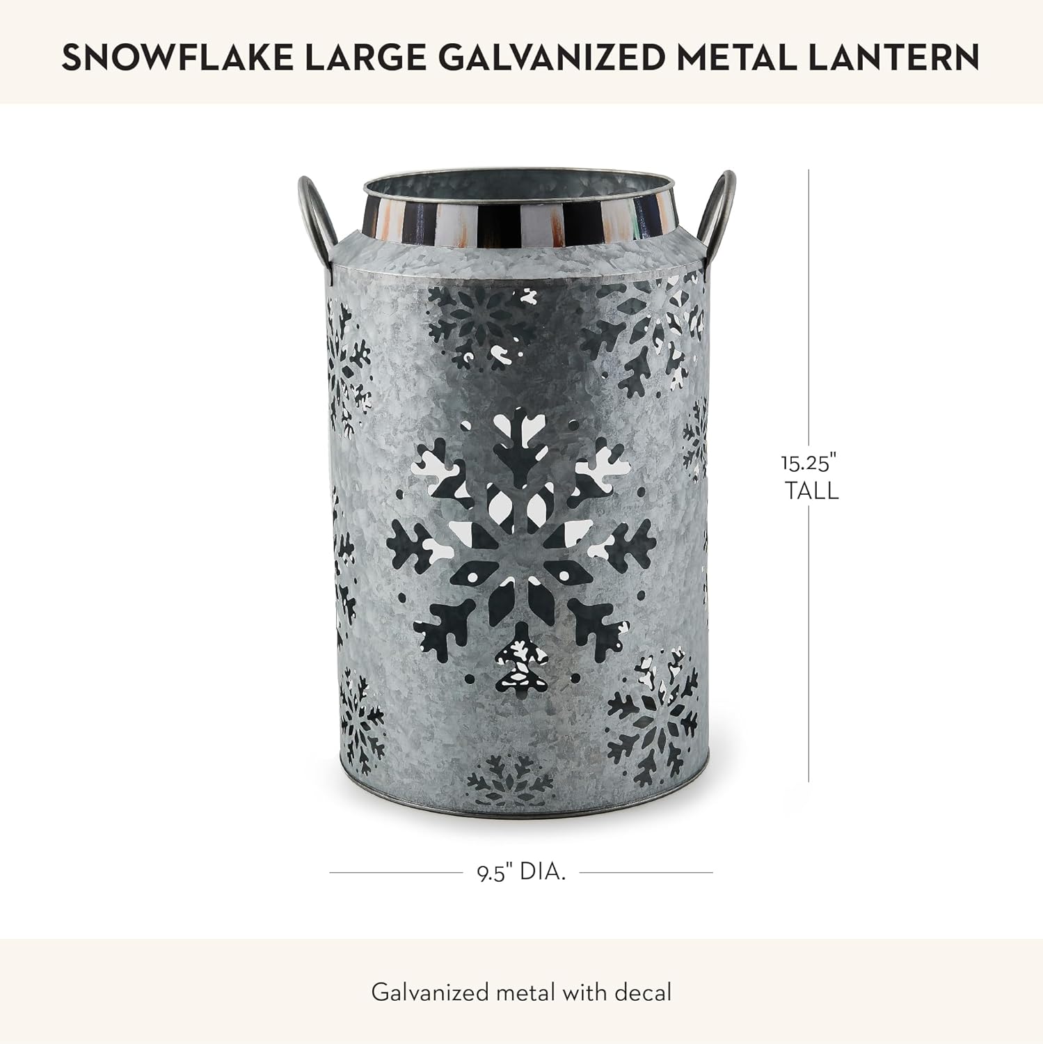 Step into the holiday spirit with our unique Snowflake Lantern