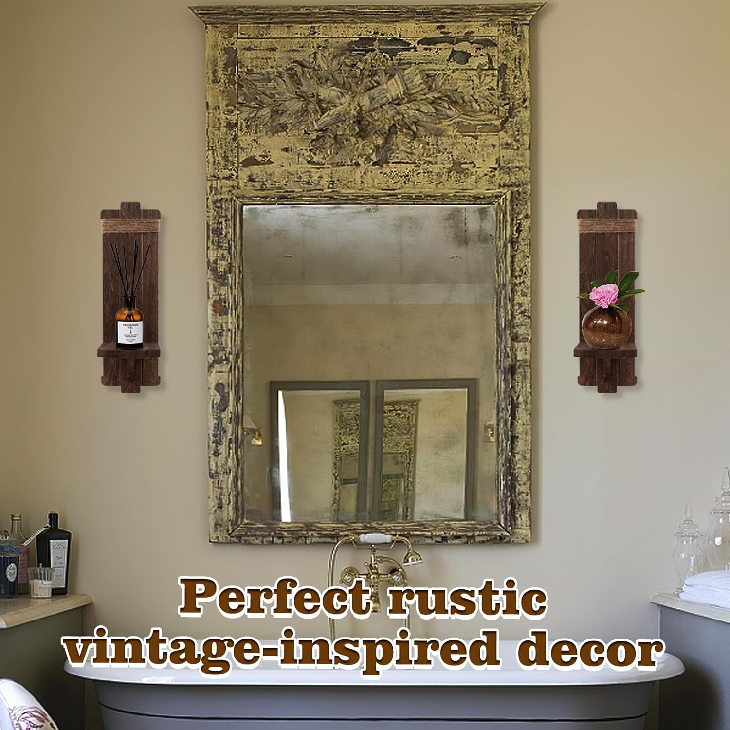 2-Piece Vintage Rustic Wall Sconces
