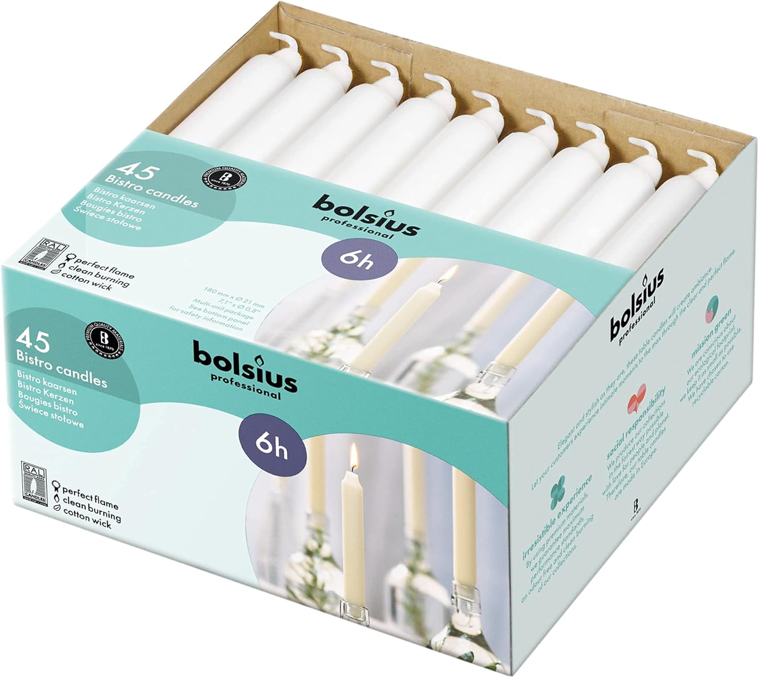 Premium White Candies for Every Occasion - Long Burning No Drip Premium Quality