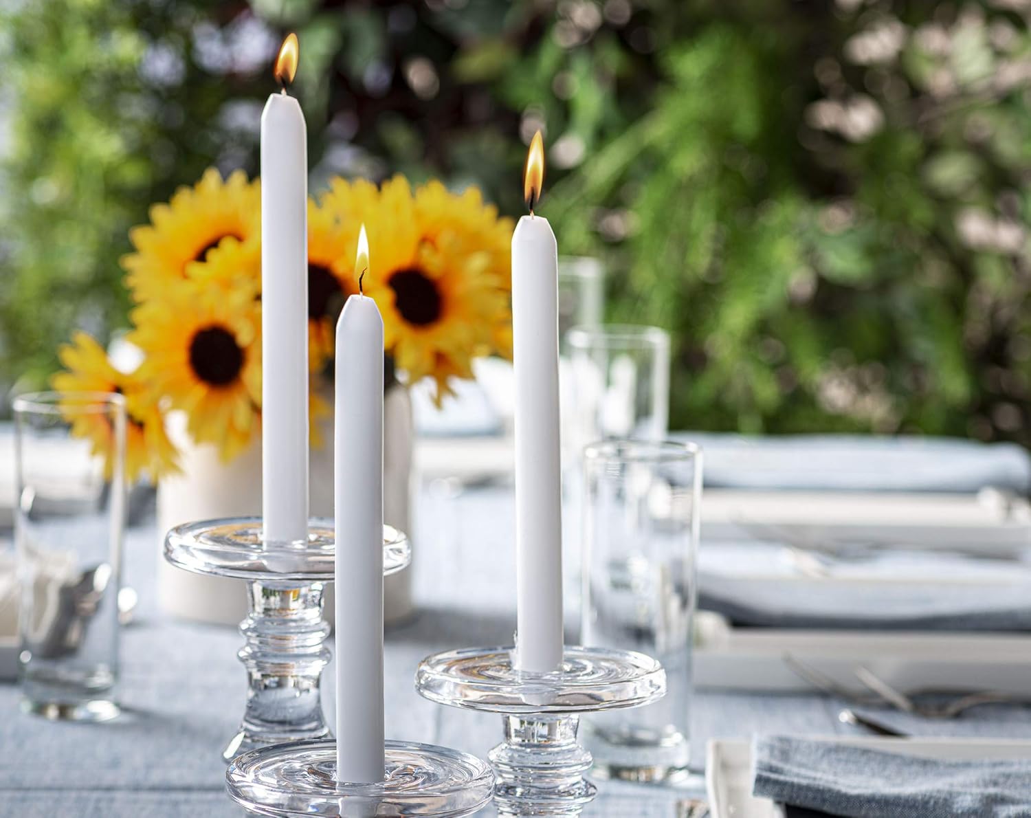 BOLSIUS White Taper Candlesticks