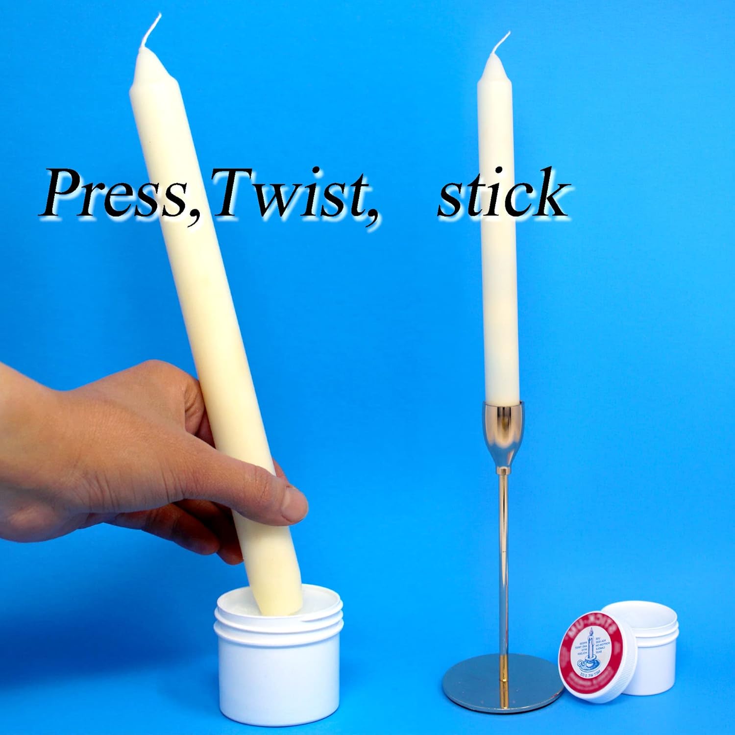 Secure Taper Candles 2PK
