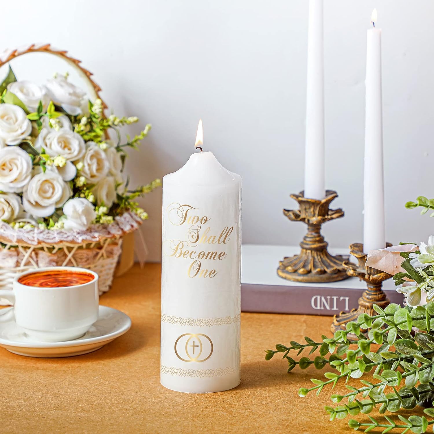 Frienda Wedding Taper Candles 3-Piece Set
