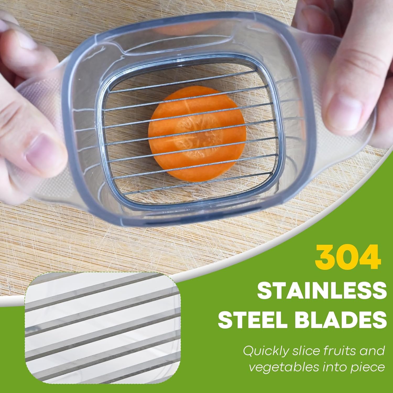 TMEDW Premium Fruit Slicer with Cleaning Brush