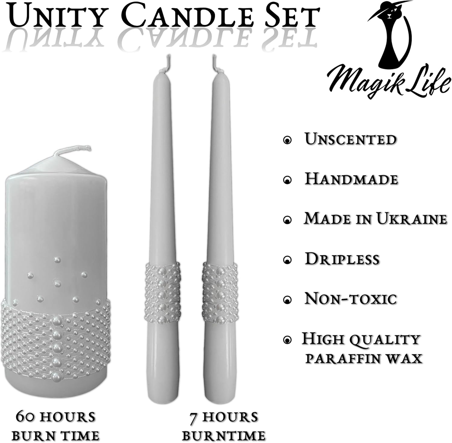 Eco-Friendly Wedding Candle Set - Perfect for Weddings Receptions