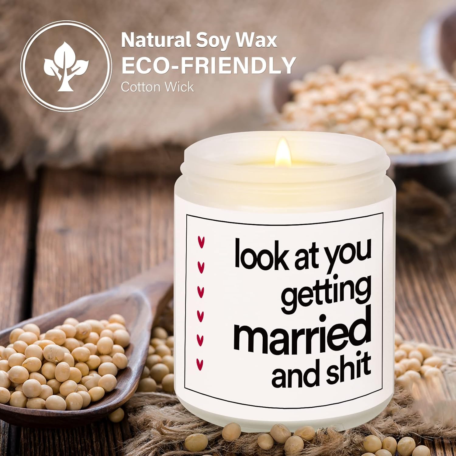 Funny Lavender Candle for Weddings Bridal or Engagements