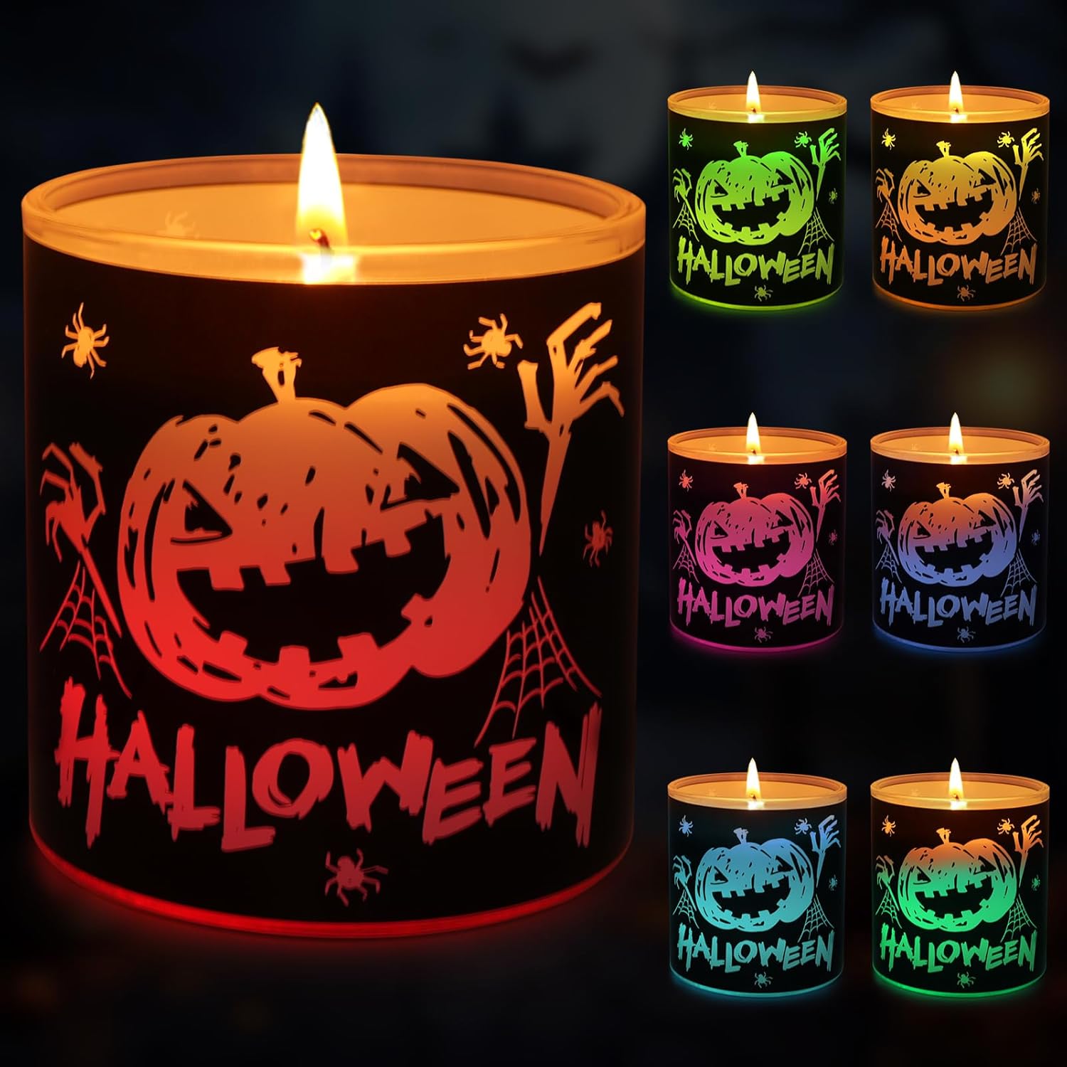 Pumpkin Scented Candles Halloween Decor for Home