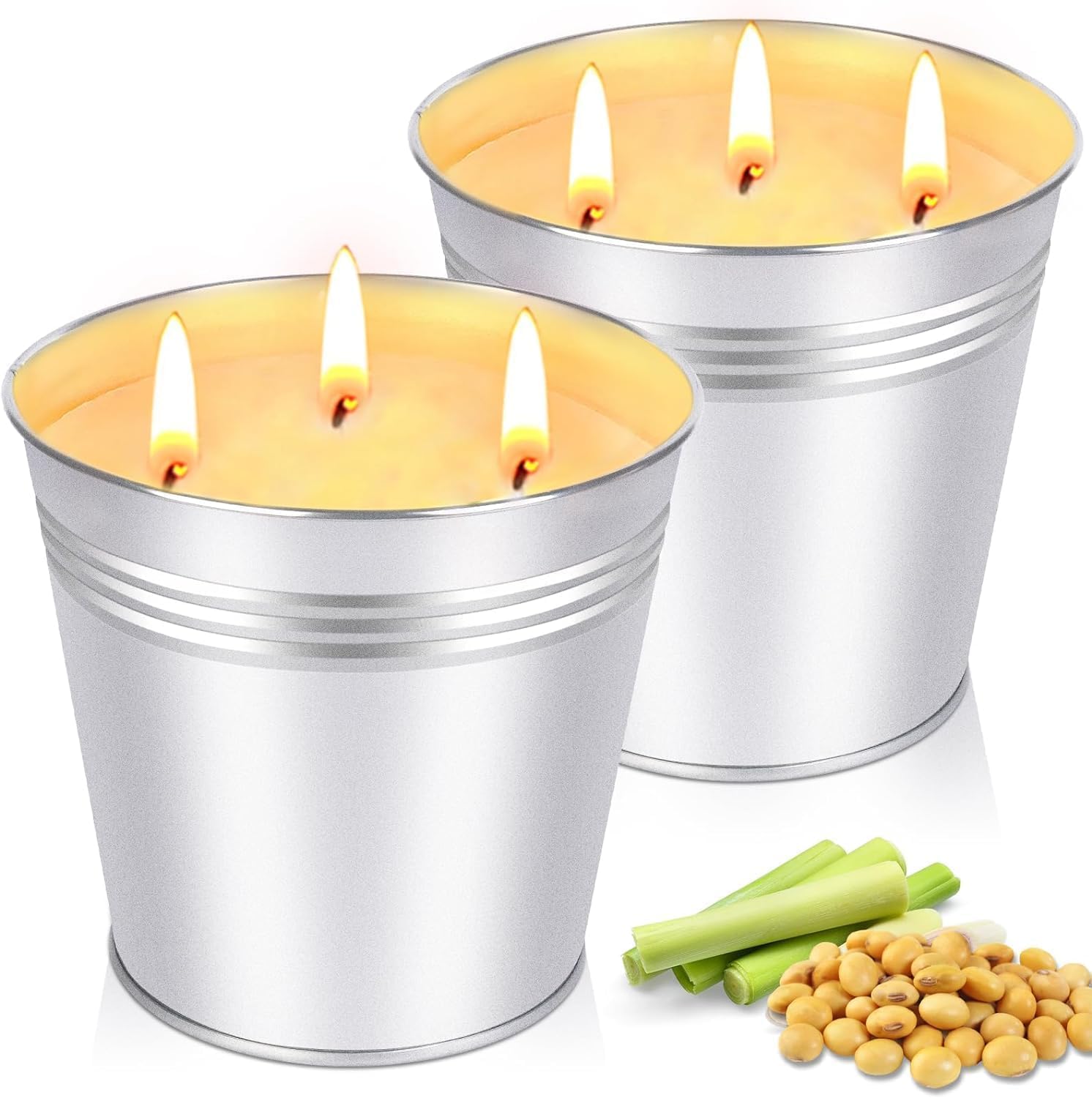 Citronella 34oz Candle 200-Hour Burn Outdoor Home Use