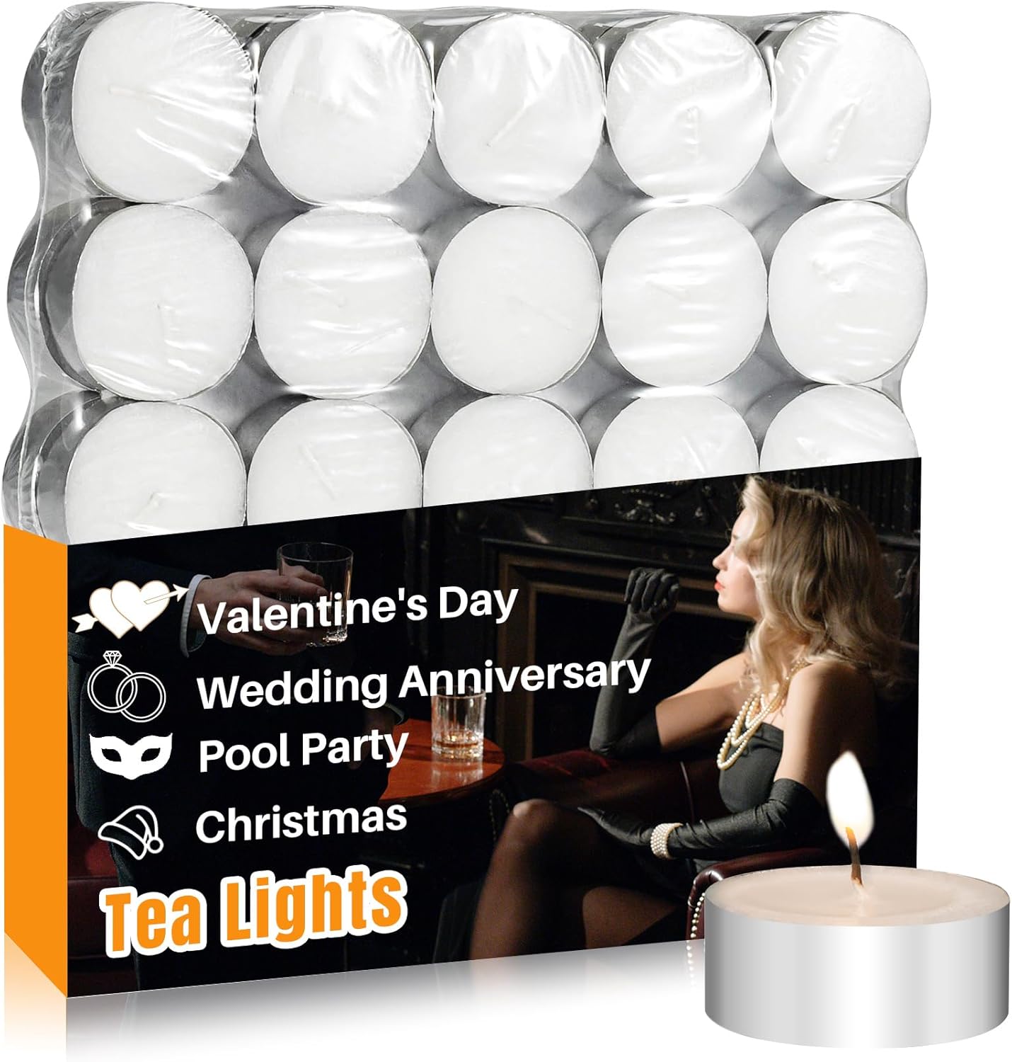 Mini Tea Lights for Home Pool and More
