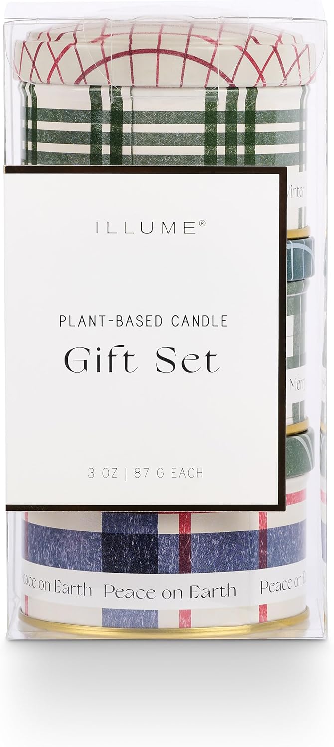 JDK Curated Noble Holiday Tin Trio Gift Set Balsam Cedar