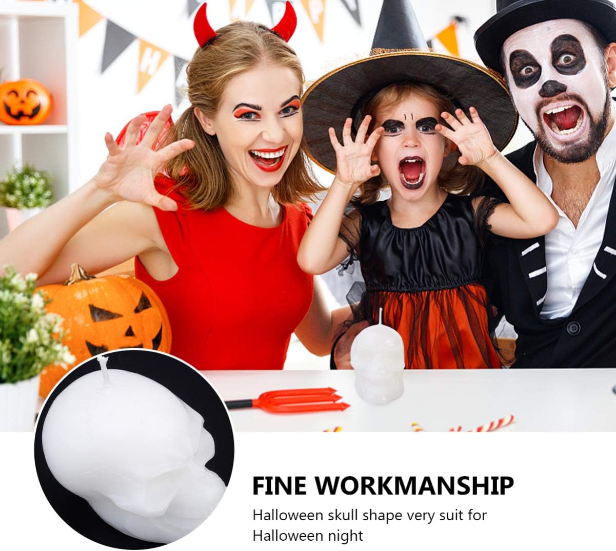 Skele overshadow Spooky Halloween Table Centerpieces for Trick or Treat