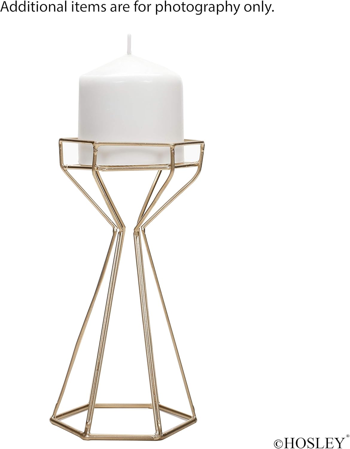 Elegant Gold Wire Candle Holders Set