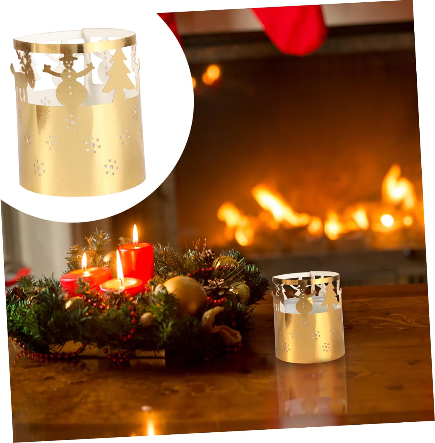 Zerodeko Party Candle Shade - Snowflake 50PCS - Makes Your Home Festive