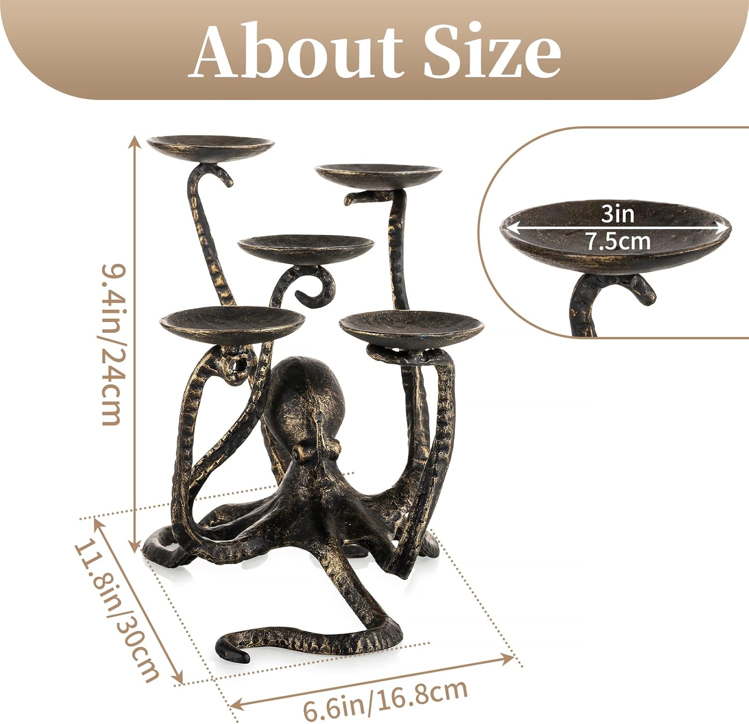 Sziqiqi Octopus Candelabra