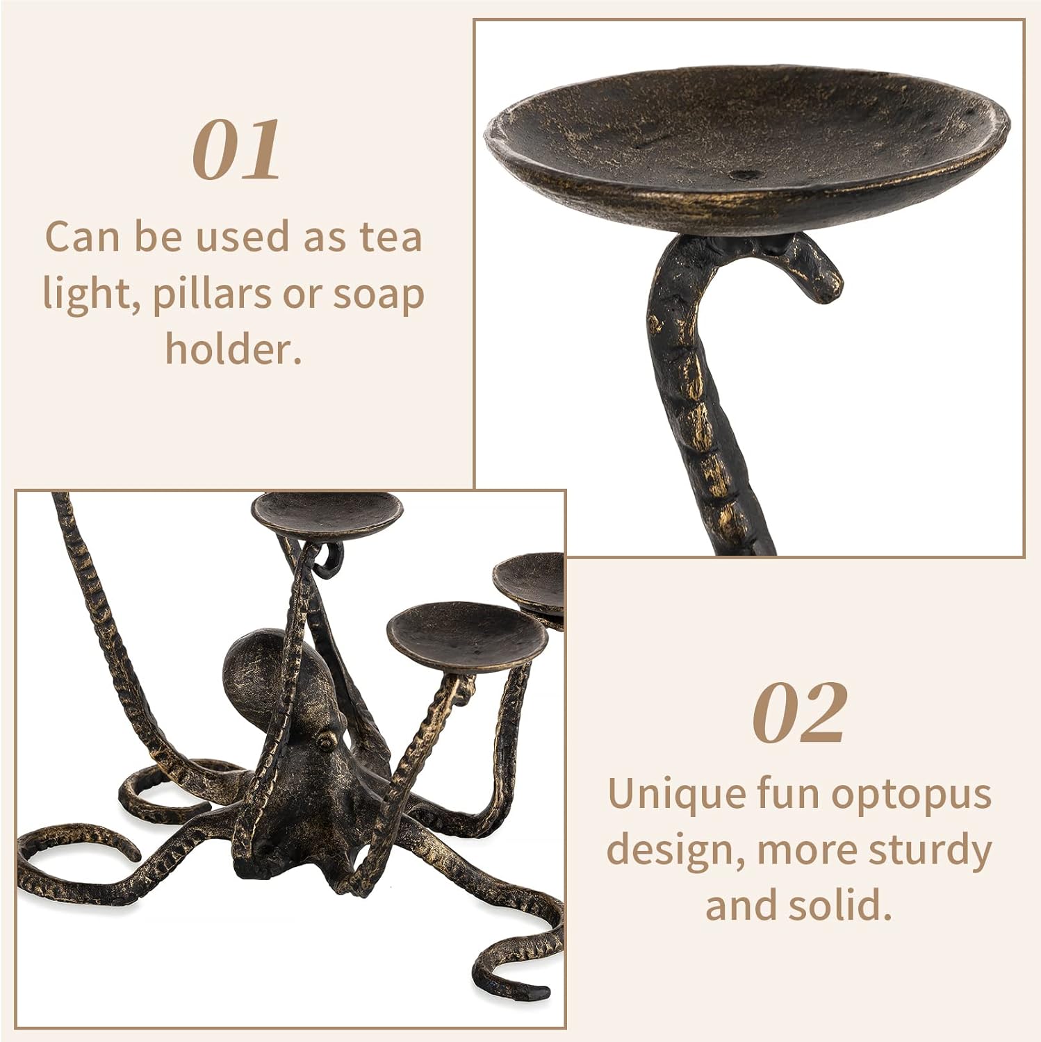 Sziqiqi Octopus Candelabra