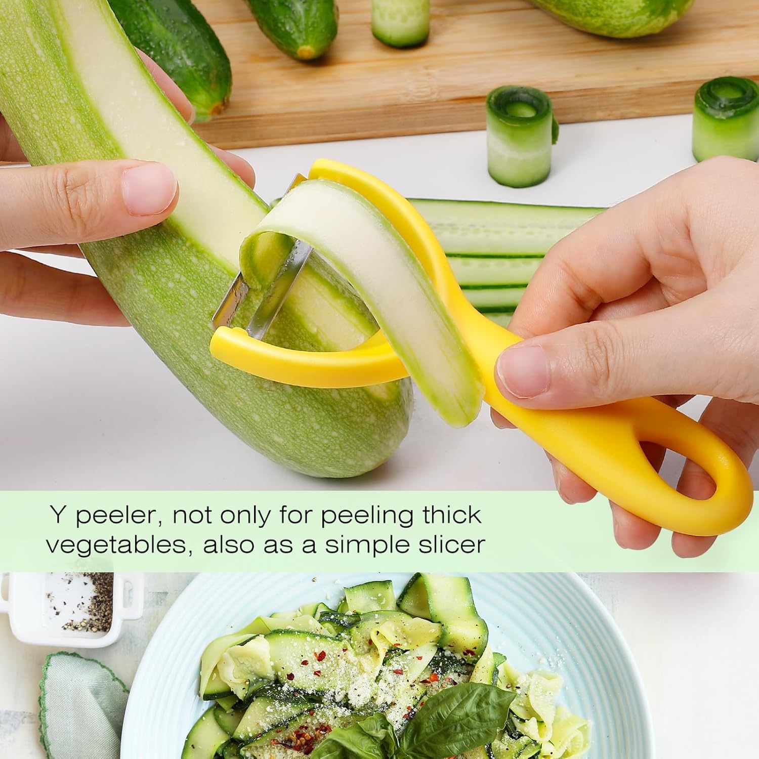 Upgrade Stainless Steel Potato Peeler - 6PCS Kitchen Tool with Easy Peeling Ergonomic Design