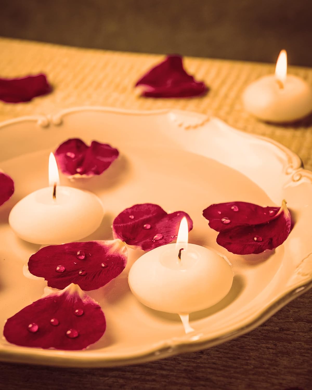 Elegant 80-Piece White Floating Candles for Weddings More