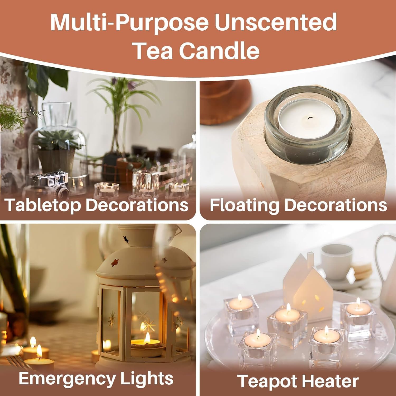 Mini Tea Lights for Home Pool and More