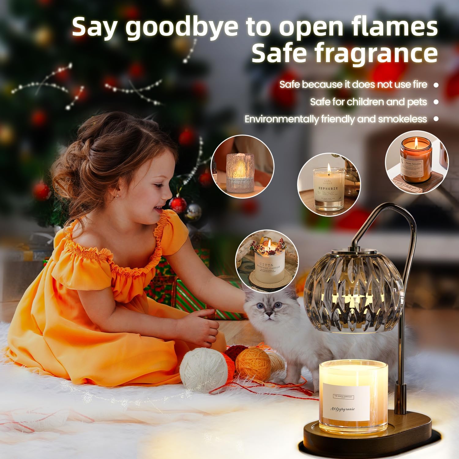 Candle Warmer Lamp Timer Dimmer Black Decor