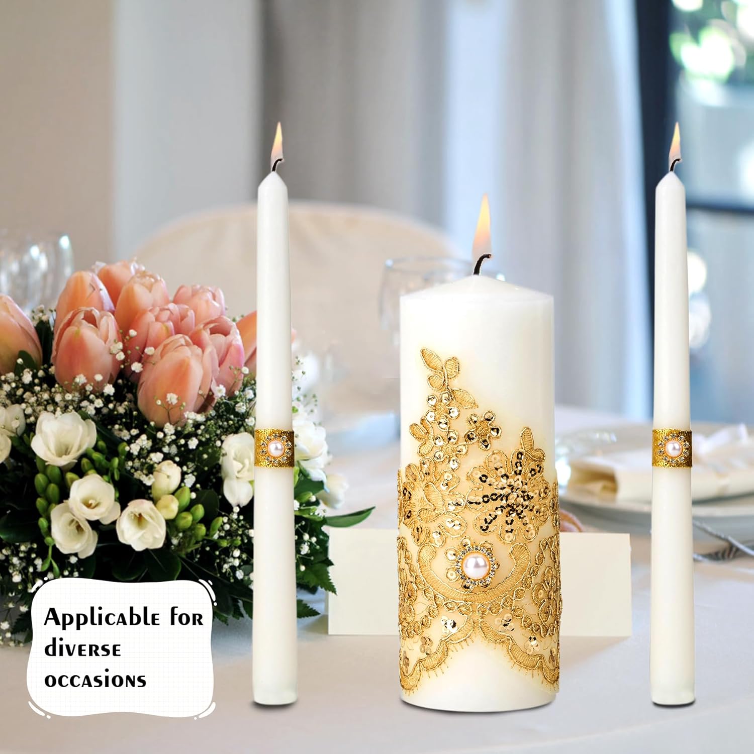 Elegant Union Candle Set for Weddings