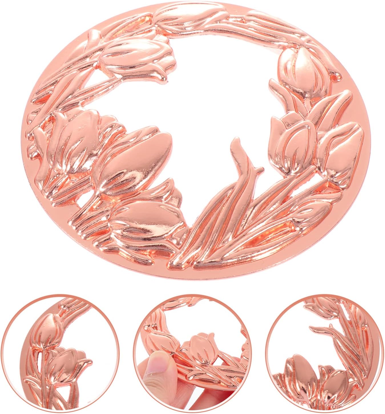VOSAREA Rose Gold Metal Candle Shade