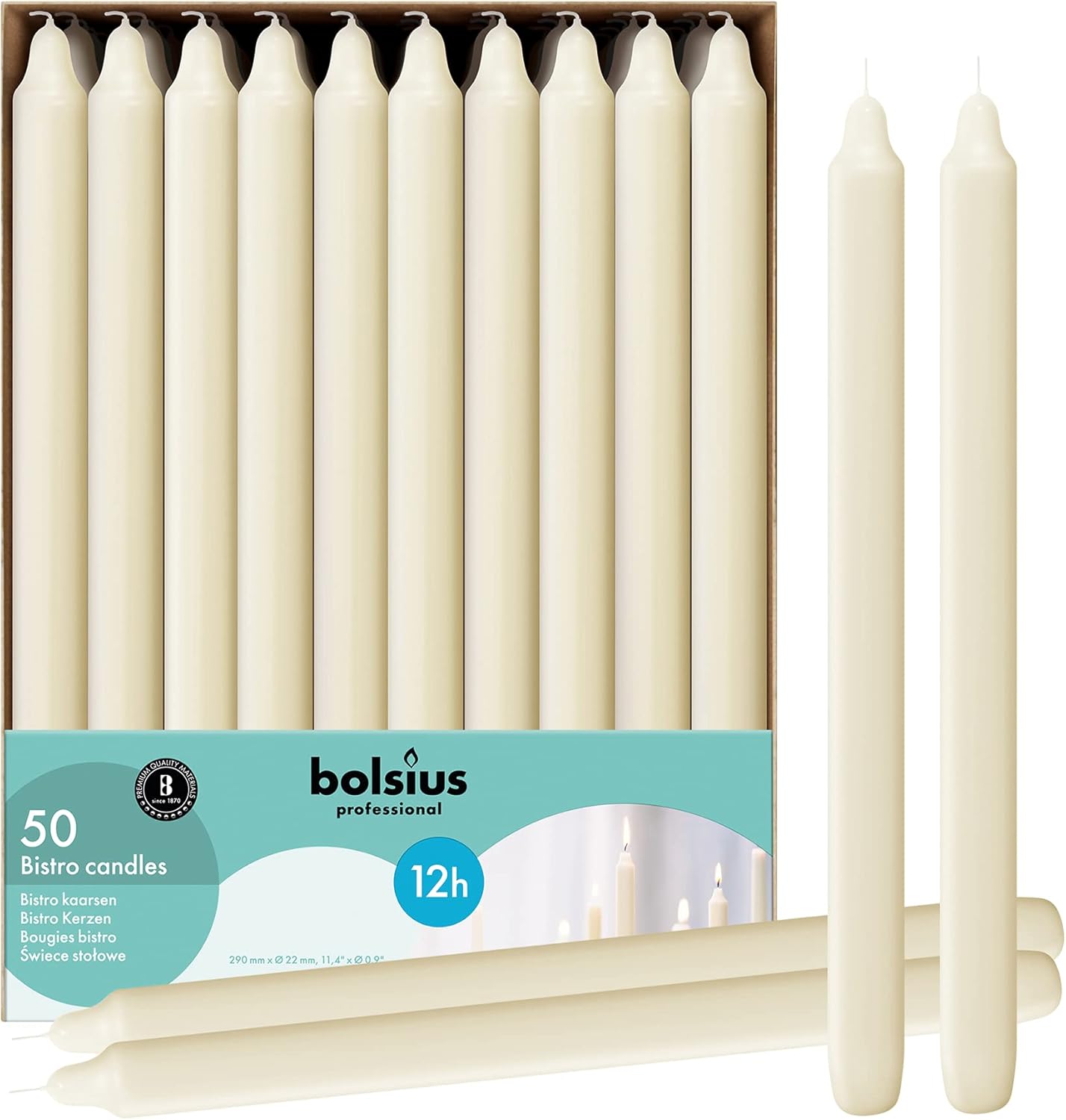 Relish Home with Bolsius Ivory Taper Candles