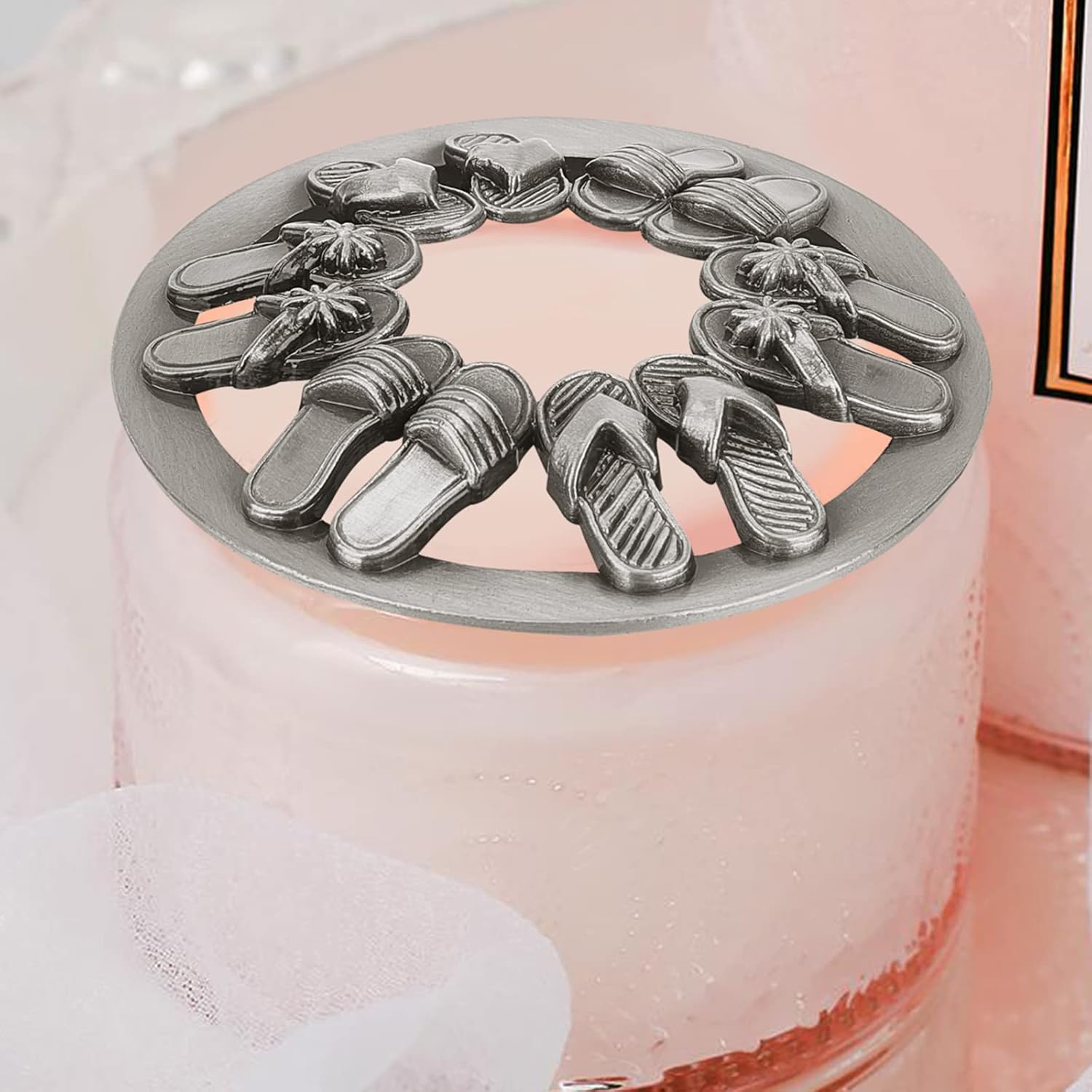 Scented Candle Cover Evenly Melt Candle Topper