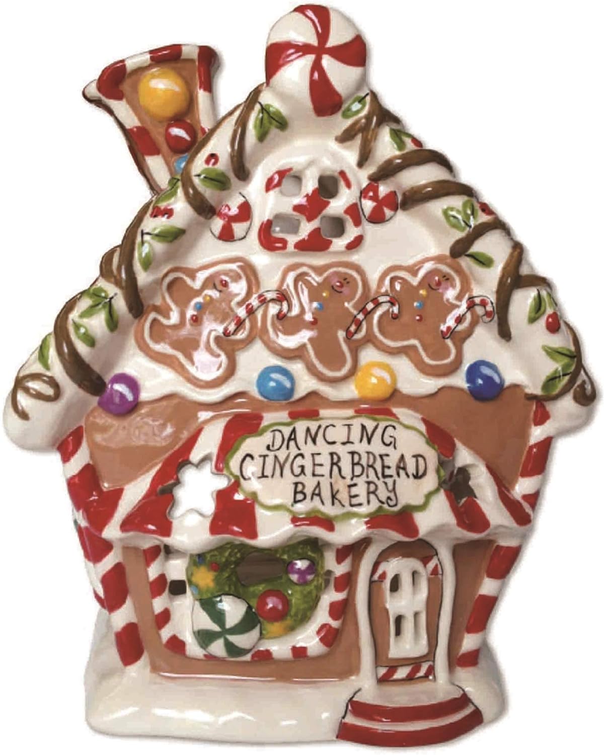 Dancing Gingerbread Bakery Candle Holder Set