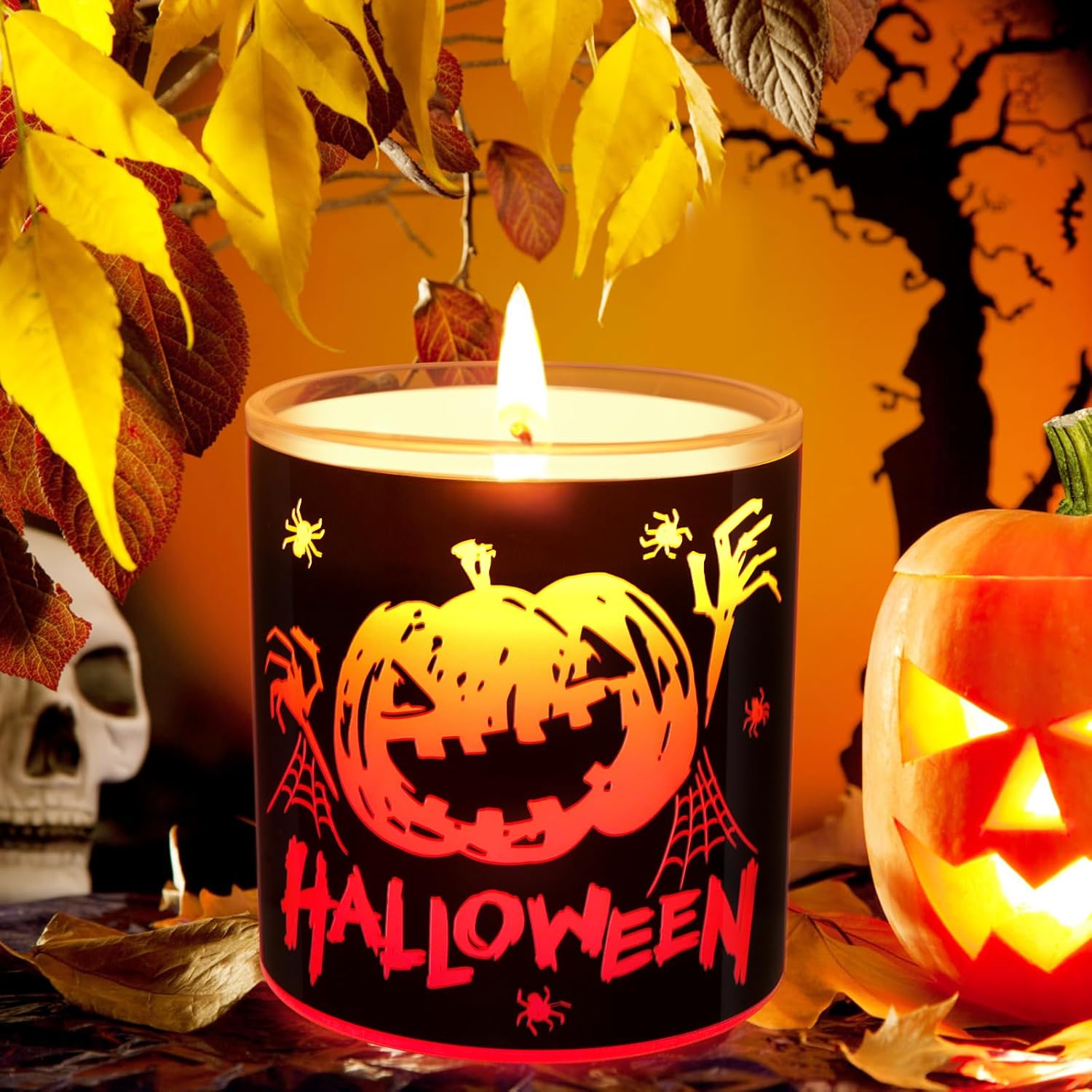 Pumpkin Scented Candles Halloween Decor for Home