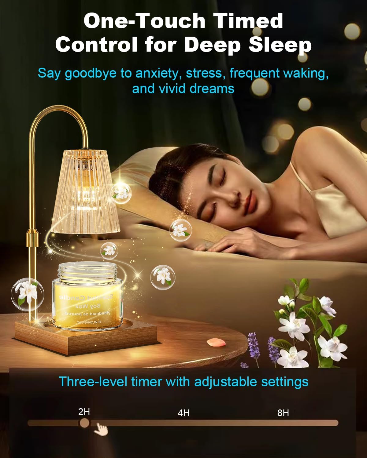 Soo canceled Candle Warming Lamp Adjustable Height
