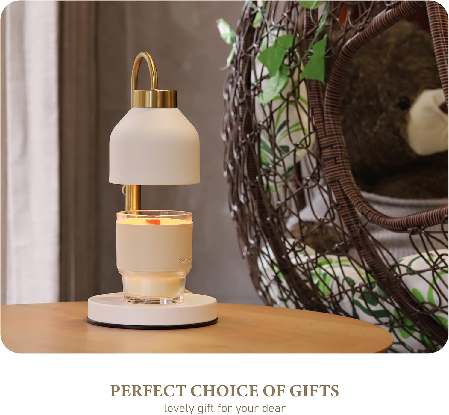 AIKUT Candle Warmer Lamp 2 Bulbs Timer Dimmer for Candles